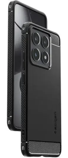 Spigen Rugged Armor Xiaomi 14T Hoesje Back Cover Zwart afbeelding 12
