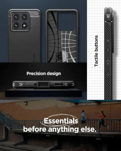 Spigen Rugged Armor Xiaomi 14T Pro Hoesje Back Cover Zwart afbeelding 5