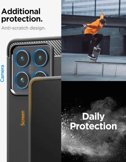 Spigen Rugged Armor Xiaomi 14T Pro Hoesje Back Cover Zwart afbeelding 6