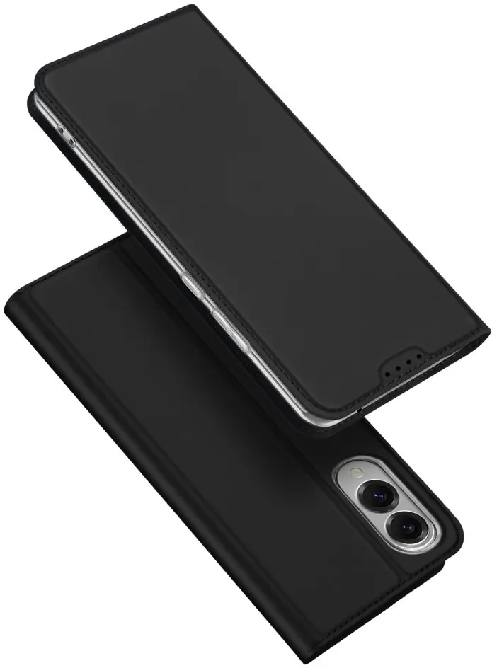 Dux Ducis Skin Pro Samsung Galaxy S25 Edge Hoesje Portemonnee Book Case Zwart afbeelding 1