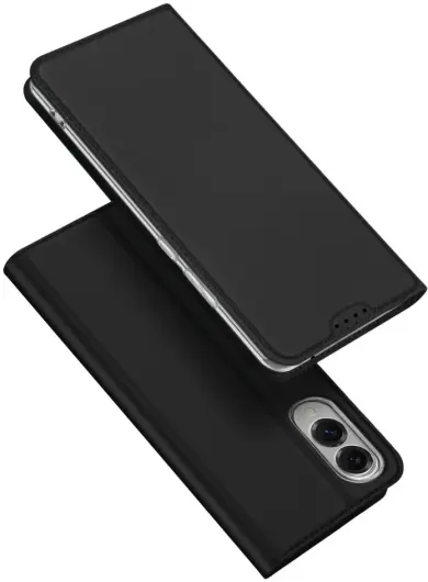 Dux Ducis Skin Pro Samsung Galaxy S25 Edge Hoesje Portemonnee Book Case Zwart afbeelding 1
