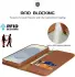 Dux Ducis Hivo Samsung Galaxy S25 Edge Hoesje RFID Book Case Bruin afbeelding 3
