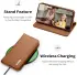 Dux Ducis Hivo Samsung Galaxy S25 Edge Hoesje RFID Book Case Bruin afbeelding 5