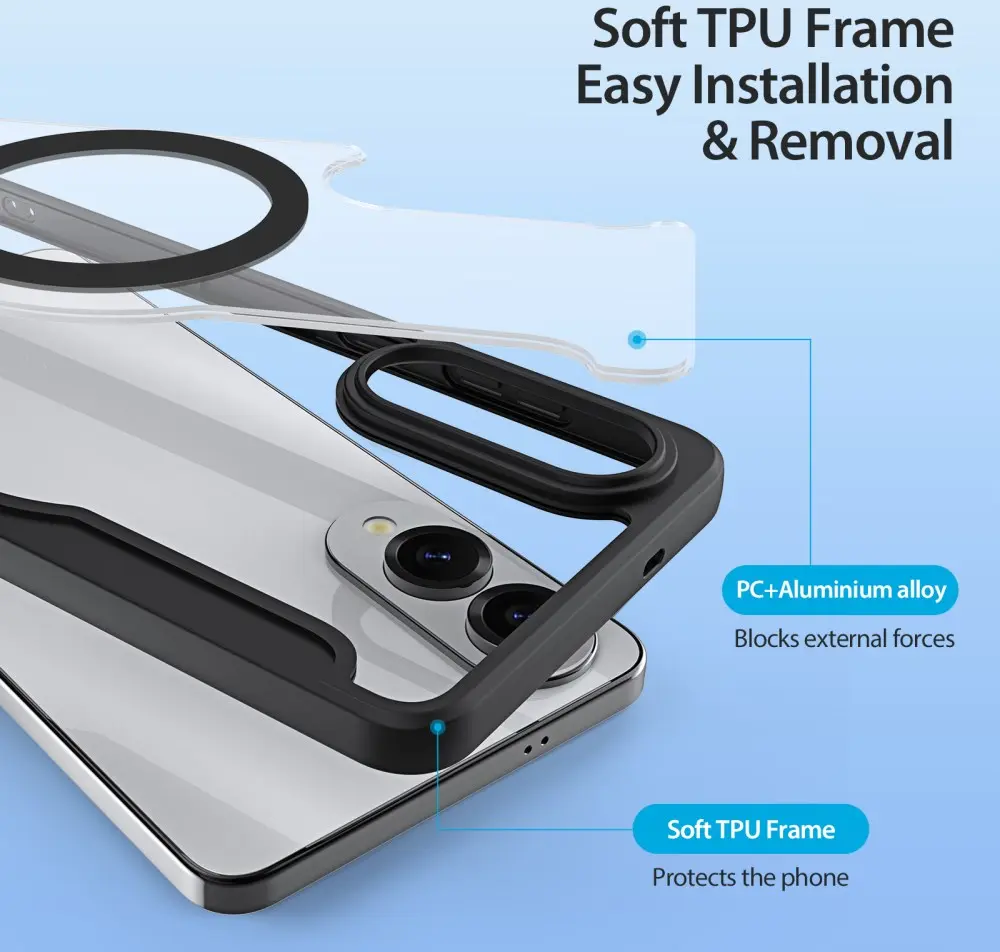 Dux Ducis Skin X Pro Samsung Galaxy S25 Edge Hoesje MagSafe Book Case Zwart afbeelding 7
