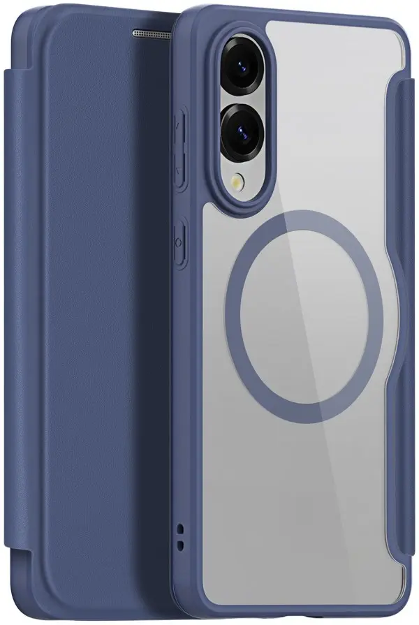 Dux Ducis Skin X Pro Samsung Galaxy S25 Edge Hoesje MagSafe Book Case Blauw afbeelding 1