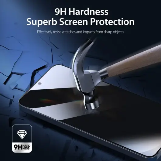 Dux Ducis Samsung Galaxy S25 Edge Screen Protector Privacy Tempered Glass 9H afbeelding 5