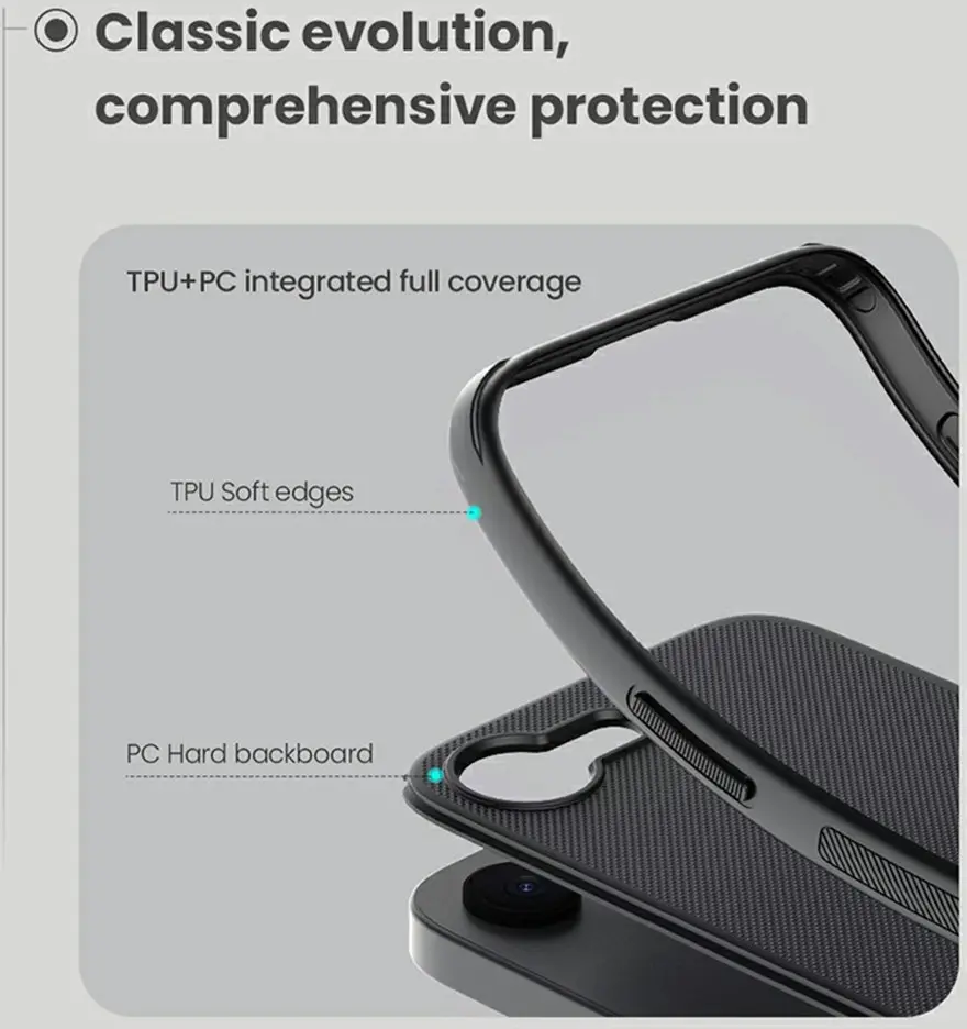 Nillkin Frosted Shield Apple iPhone 16e Hoesje MagSafe Back Cover Zwart afbeelding 6