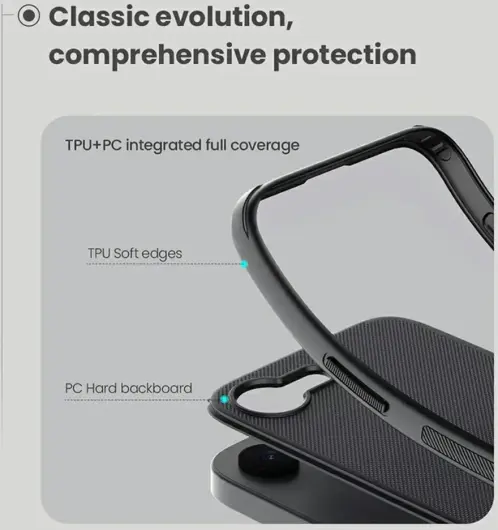 Nillkin Frosted Shield Apple iPhone 16e Hoesje MagSafe Back Cover Zwart afbeelding 6