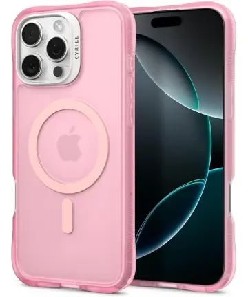 Spigen Cyrill Ultra Sheer Apple iPhone 16 Pro Max Hoesje met MagSafe Roze Hoesjes