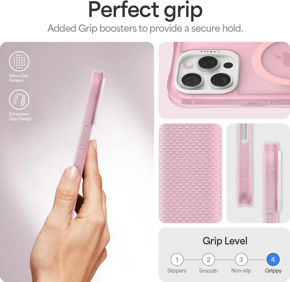 Spigen Cyrill Ultra Sheer Apple iPhone 16 Pro Max Hoesje met MagSafe Roze afbeelding 5