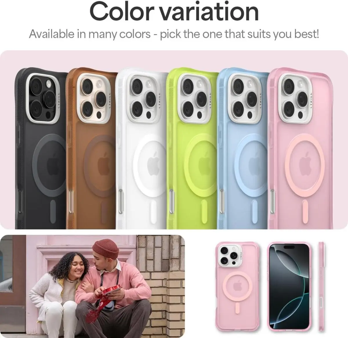 Spigen Cyrill Ultra Sheer Apple iPhone 16 Pro Max Hoesje met MagSafe Roze afbeelding 7