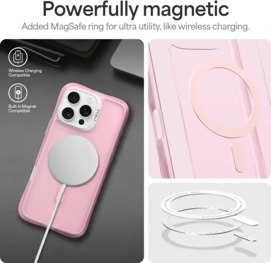 Spigen Cyrill Ultra Sheer Apple iPhone 16 Pro Max Hoesje met MagSafe Roze afbeelding 6