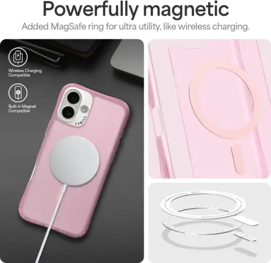 Spigen Cyrill Ultra Sheer Apple iPhone 16 Hoesje met MagSafe Roze afbeelding 6