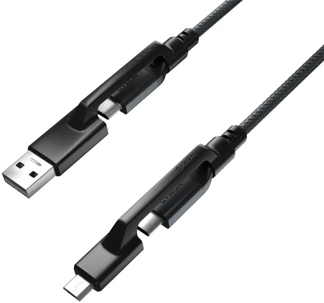 Nomad Universele Kabel 240W USB-C/USB-A naar USB-C/Micro-USB 1.5M Kevlar Zwart afbeelding 2