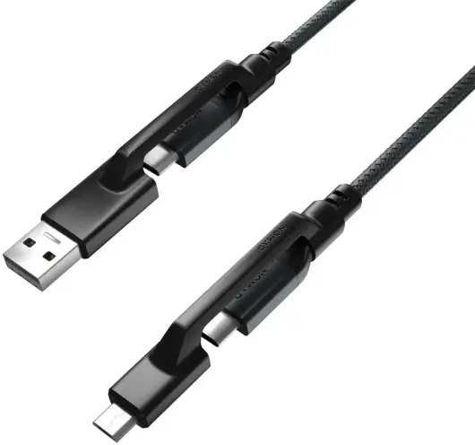 Nomad Universele Kabel 240W USB-C/USB-A naar USB-C/Micro-USB 1.5M Kevlar Zwart afbeelding 2