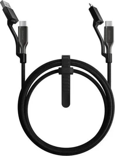 Nomad Universele Kabel 240W USB-C/USB-A naar USB-C/Micro-USB 1.5M Kevlar Zwart afbeelding 1