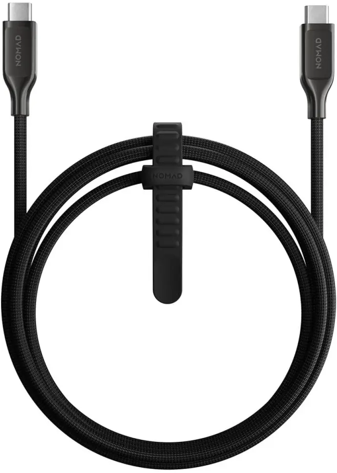 Nomad Kevlar USB-C naar USB-C Kabel 240W Power Delivery Fast Charge 1.5M Zwart afbeelding 1