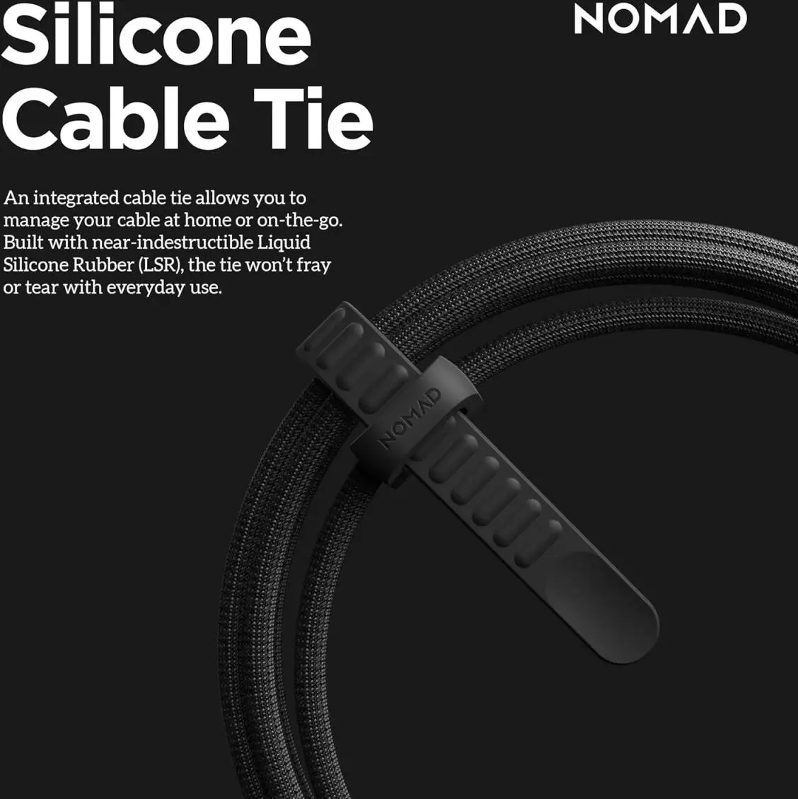 Nomad Kevlar USB-C naar USB-C Kabel 240W Power Delivery Fast Charge 1.5M Zwart afbeelding 8