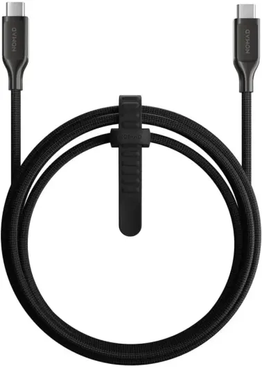 Nomad Kevlar USB-C naar USB-C Kabel 240W Power Delivery Fast Charge 1.5M Zwart afbeelding 1