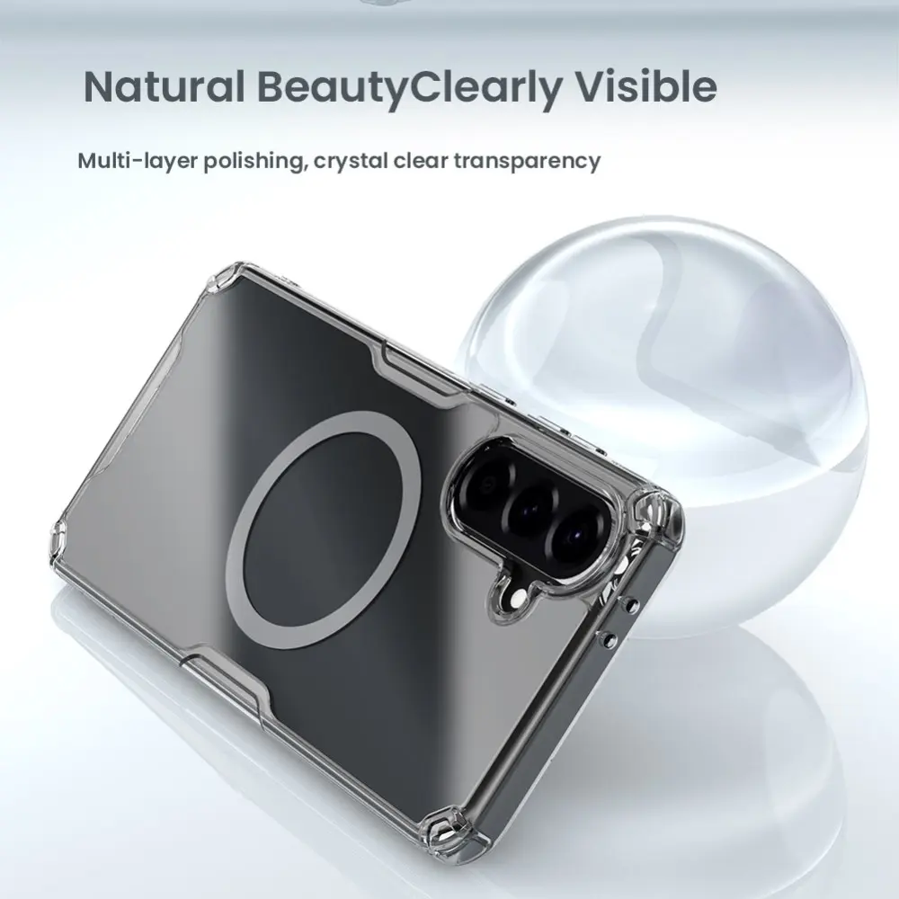 Nillkin Nature Pro Samsung Galaxy A56 Hoesje MagSafe / Qi2 Back Cover Wit afbeelding 9