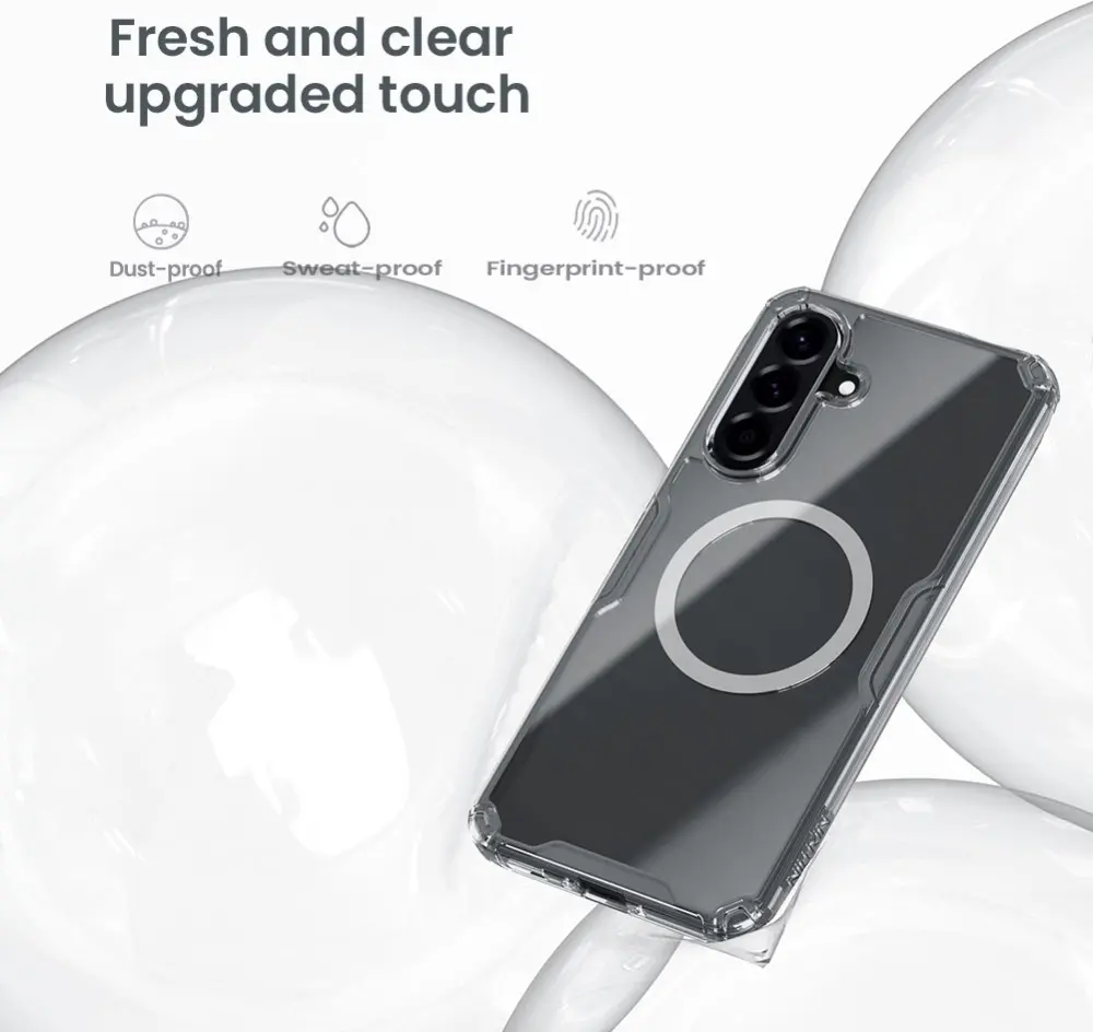 Nillkin Nature Pro Samsung Galaxy A56 Hoesje MagSafe / Qi2 Back Cover Wit afbeelding 5