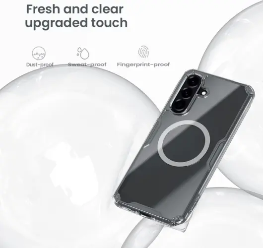 Nillkin Nature Pro Samsung Galaxy A56 Hoesje MagSafe / Qi2 Back Cover Wit afbeelding 5