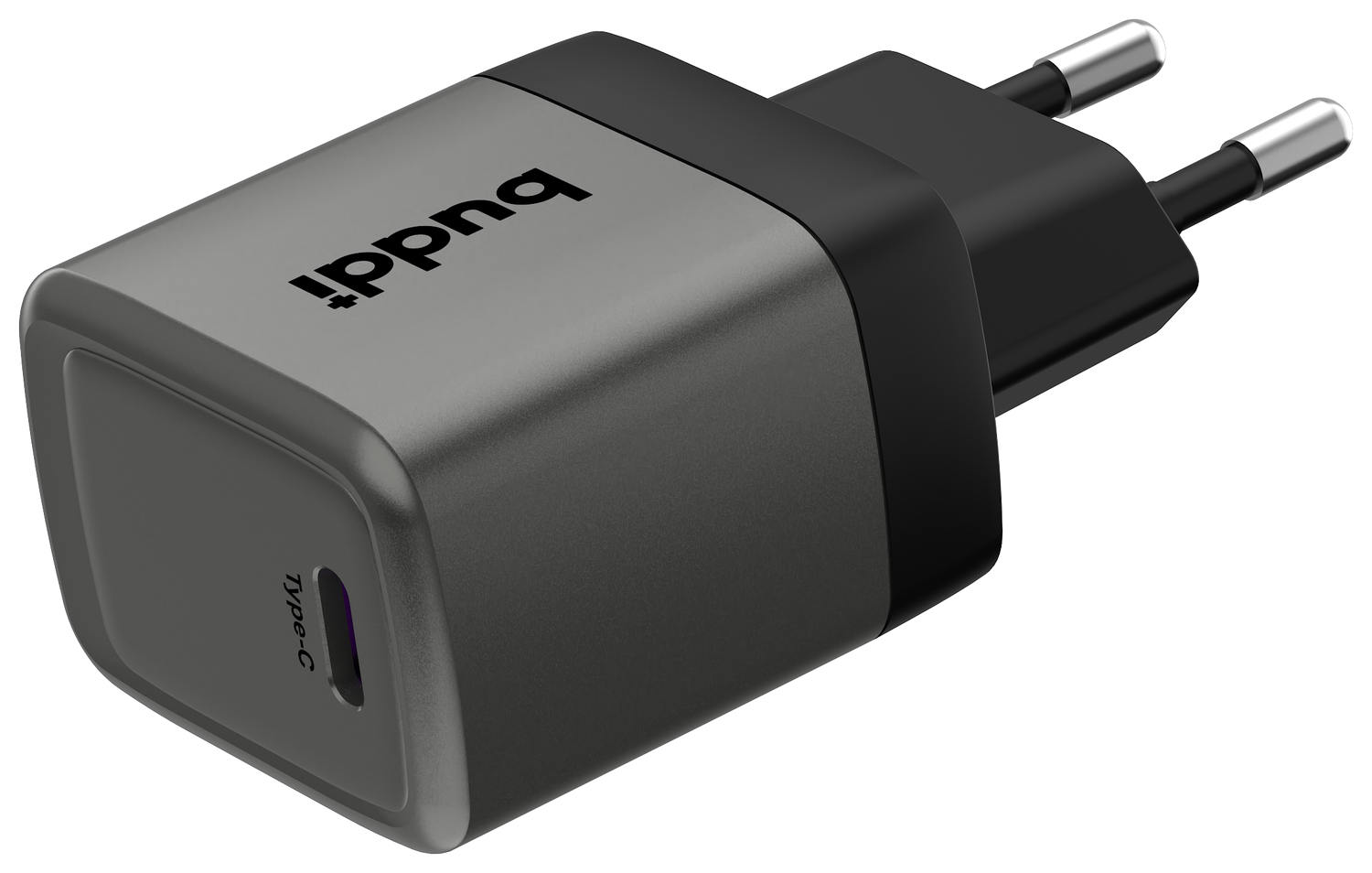 Buddi Power 25W Power Adapter Fast Charge USB-C Snellader Grijs afbeelding 10