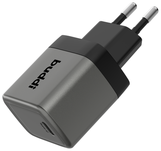 Buddi Power 25W Power Adapter Fast Charge USB-C Snellader Grijs afbeelding 8