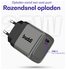 Buddi Power 25W Power Adapter Fast Charge USB-C Snellader Grijs afbeelding 3