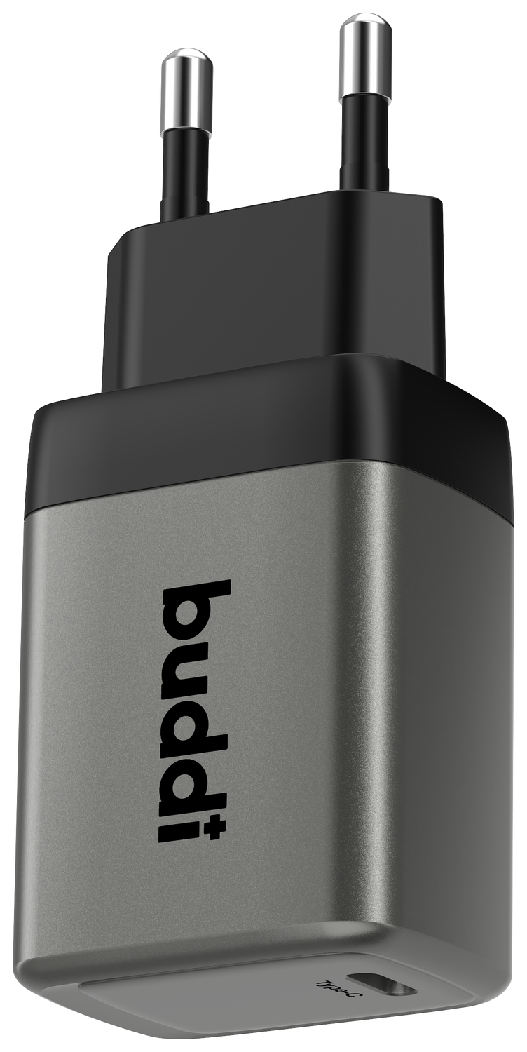 Buddi Power 45W Power Adapter Fast Charge USB-C Snellader Grijs afbeelding 10