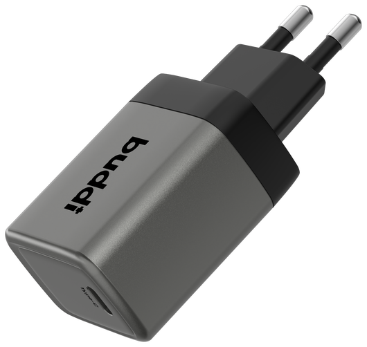 Buddi Power 45W Power Adapter Fast Charge USB-C Snellader Grijs afbeelding 9