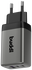 Buddi Power 65W Power Adapter Fast Charge 2x USB-C + USB-A Snellader Grijs afbeelding 10