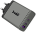 Buddi Power 100W Power Adapter Fast Charge 2x USB-C + USB-A Snellader Grijs afbeelding 17