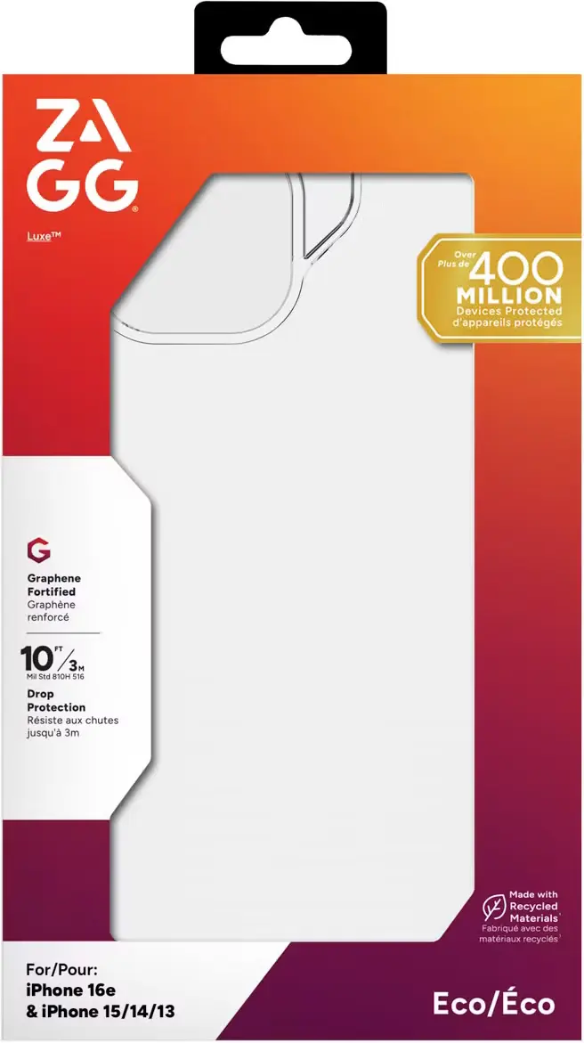 ZAGG Luxe Snap Apple iPhone 16e/15/14/13 Hoesje Back Cover Transparant afbeelding 15