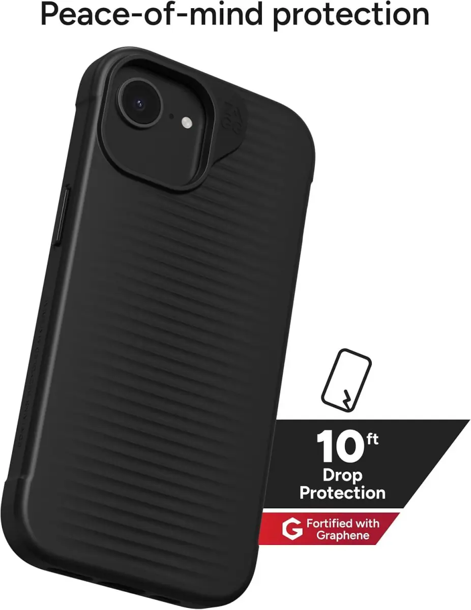 ZAGG Luxe Snap Apple iPhone 16e/15/14/13 Hoesje Back Cover Zwart afbeelding 2