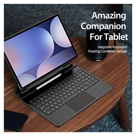 Dux Ducis Samsung Galaxy Tab S10/S9/S8 Ultra Hoes Bluetooth Toetsenbord Zwart afbeelding 10