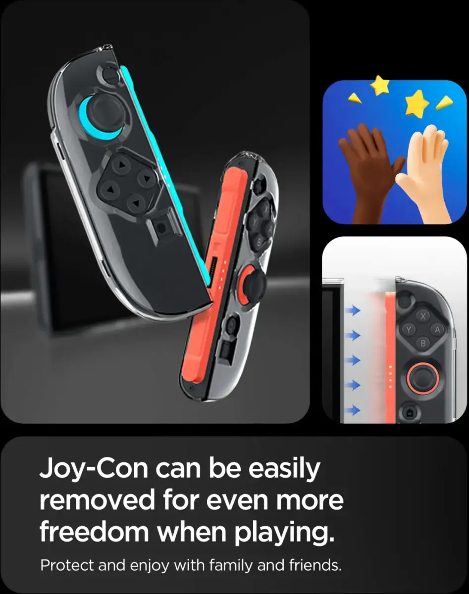 Spigen Air Skin Nintendo Switch 2 Hoesje Back Cover Transparant afbeelding 8