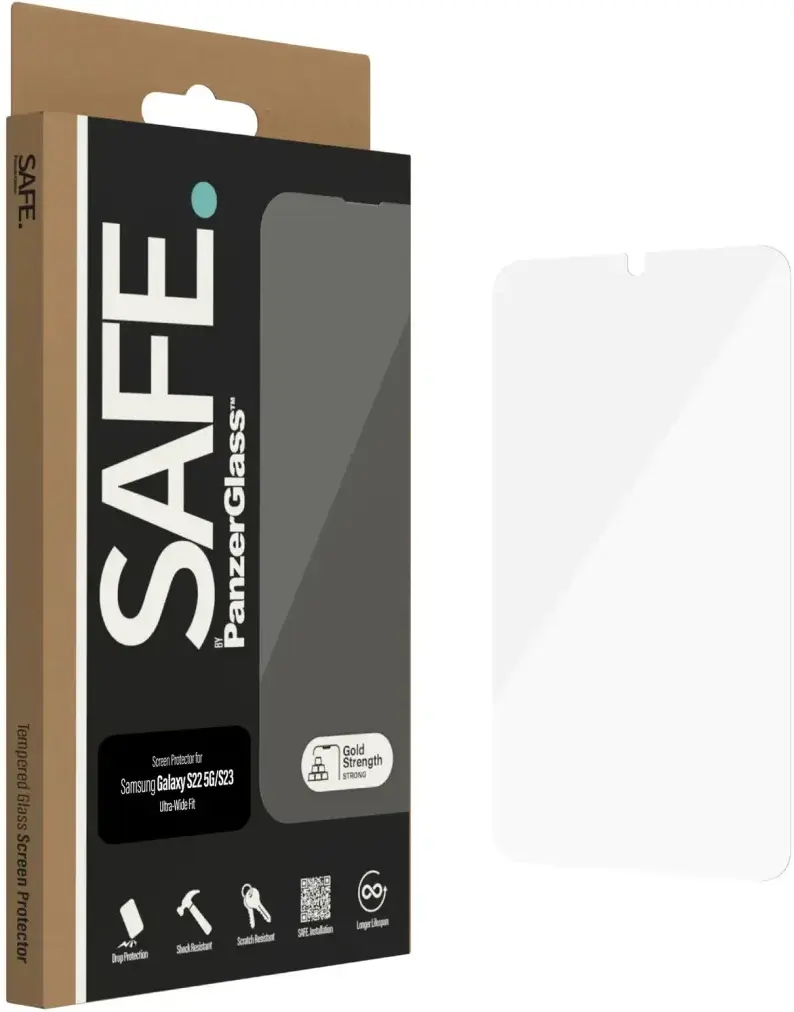 PanzerGlass SAFE Ultra-Wide Fit Samsung Galaxy S22/S23 Screen Protector afbeelding 3