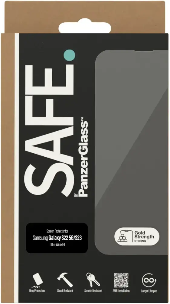 PanzerGlass SAFE Ultra-Wide Fit Samsung Galaxy S22/S23 Screen Protector afbeelding 4