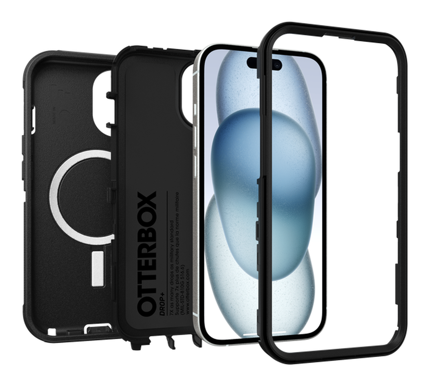 OtterBox Defender MagSafe Apple iPhone 16e / 15 / 14 / 13 Hoesje Zwart afbeelding 3