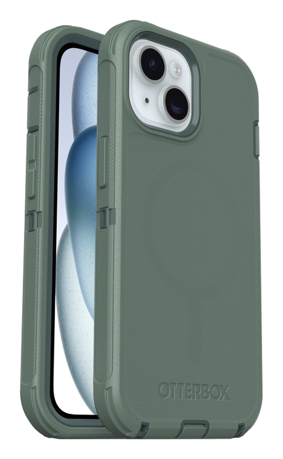 OtterBox Defender MagSafe Apple iPhone 16e / 15 / 14 / 13 Hoesje Groen afbeelding 1