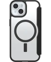 OtterBox React Folio Apple iPhone 15/14/13 Hoesje Book Case Zwart Transparant afbeelding