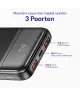 Buddi Boost 10.000 mAh Powerbank Met Display Duo Pack Zwart 22.5W