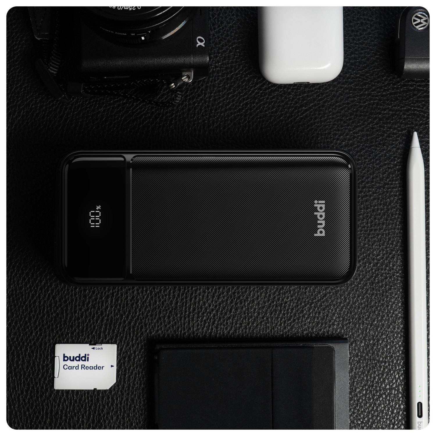 Buddi Boost 10.000 mAh Powerbank Met Display Duo Pack Zwart 22.5W afbeelding 15