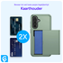 Samsung Galaxy A56 / A36 Hoesje met Slider Kaarthouder Back Cover Groen afbeelding 8