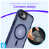 Apple iPhone 16e Hoesje met MagSafe Back Cover Matte Blauw afbeelding 4
