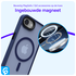 Apple iPhone 16e Hoesje met MagSafe Back Cover Matte Blauw afbeelding 6