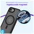 Apple iPhone 16e Hoesje met MagSafe Back Cover Matte Zwart afbeelding 4