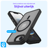 Apple iPhone 16e Hoesje met MagSafe Back Cover Matte Zwart afbeelding 5