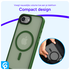 Apple iPhone 16e Hoesje met MagSafe Back Cover Matte Green afbeelding 4